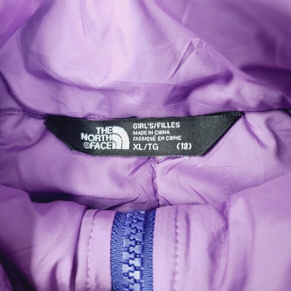 The North Face Girl Purple Lightweight Quilt Winter Puffer Jacket Size XL - Picture 6 of 8